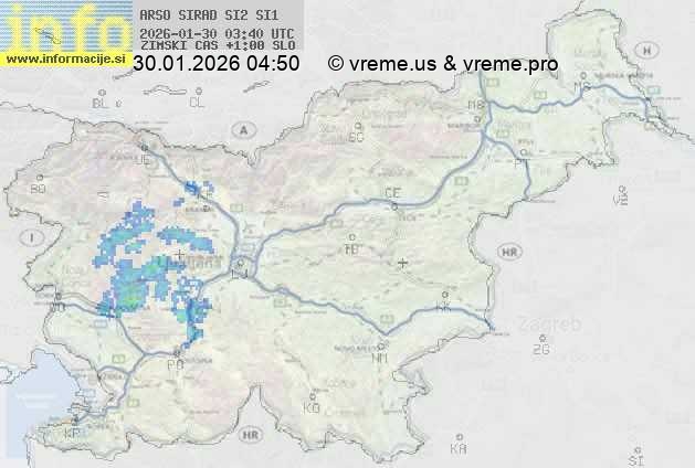 Radarska karta padavin