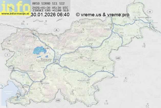 Radarska karta padavin