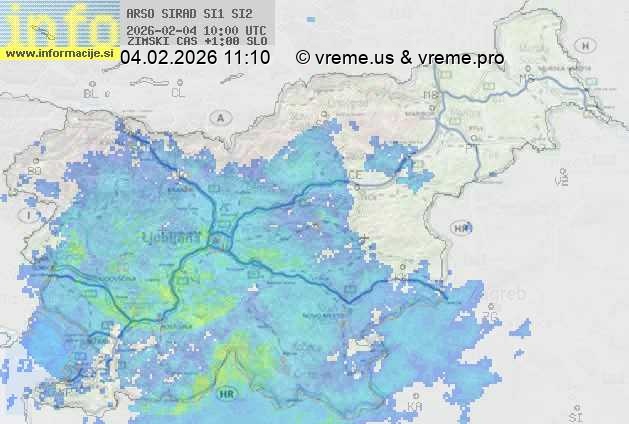 Radarska karta padavin