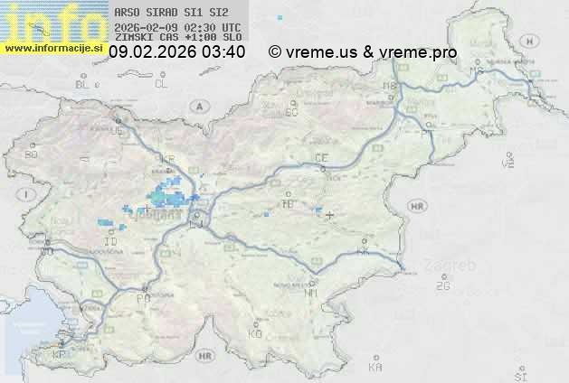 Radarska karta padavin