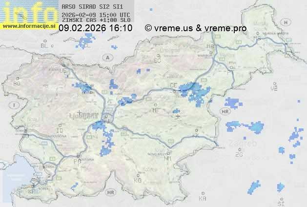 Radarska karta padavin
