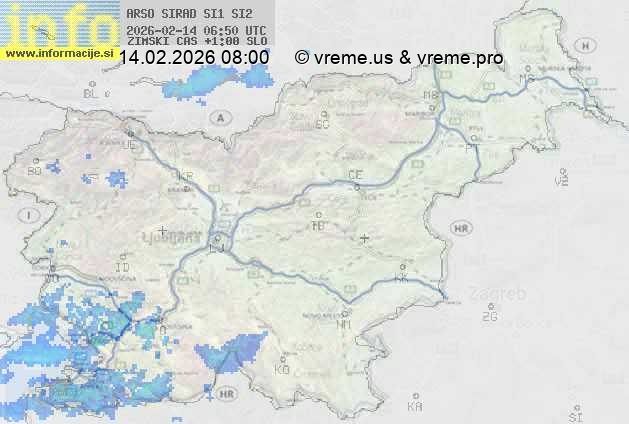 Radarska karta padavin