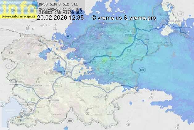 Radarska karta padavin