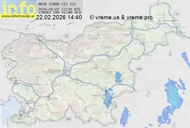 Radarska karta padavin