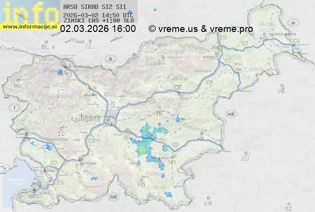 Radarska karta padavin