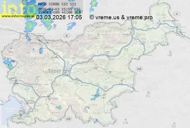 Radarska karta padavin
