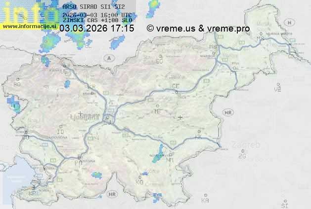 Radarska karta padavin