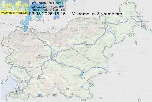 Radarska karta padavin