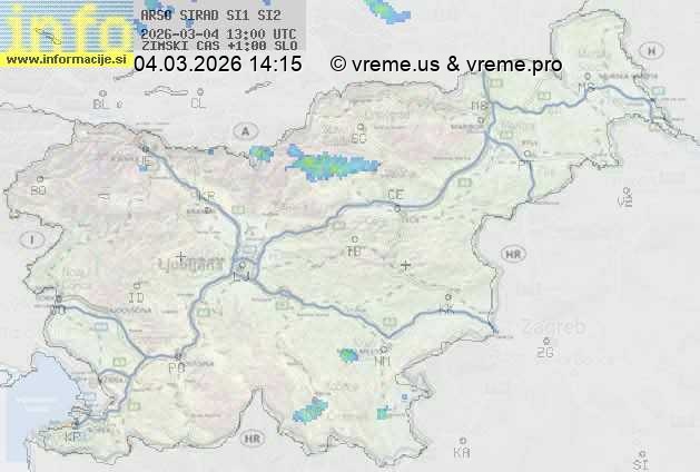 Radarska karta padavin