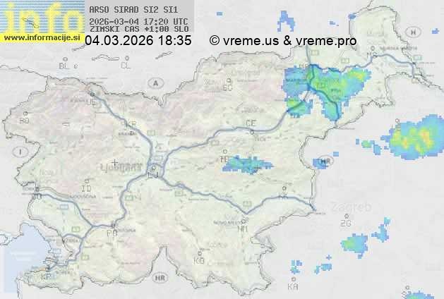 Radarska karta padavin