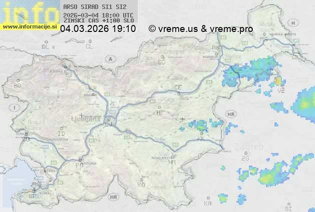 Radarska karta padavin