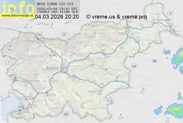 Radarska karta padavin