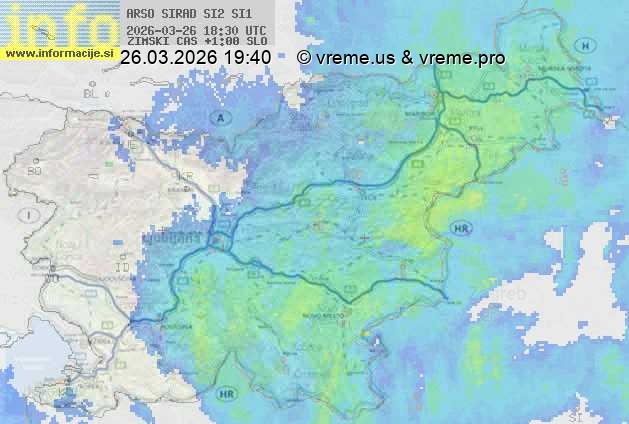 Radarska karta padavin