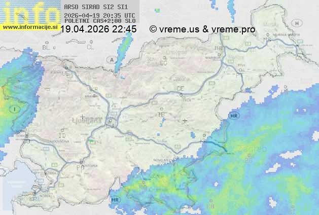 Radarska karta padavin