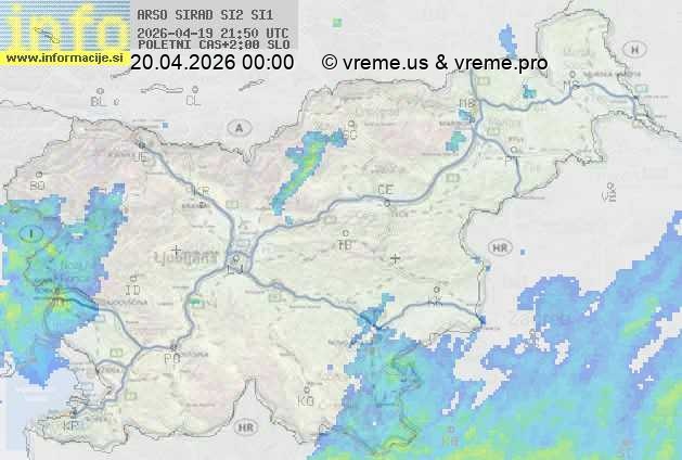 Radarska karta padavin