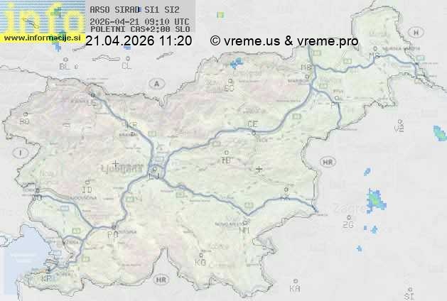 Radarska karta padavin