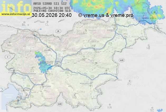 Radarska karta padavin