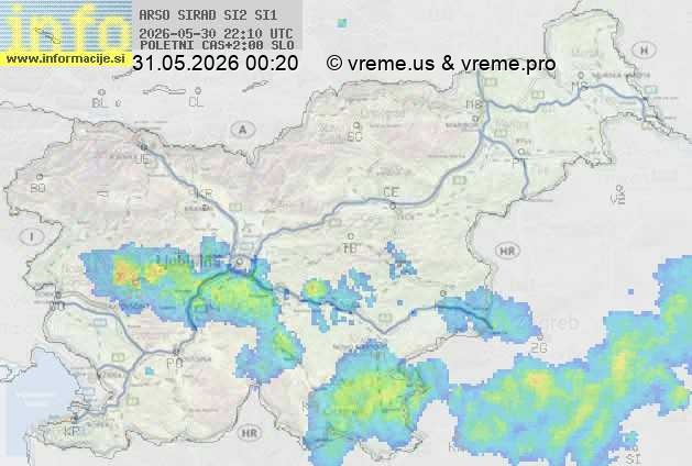 Radarska karta padavin