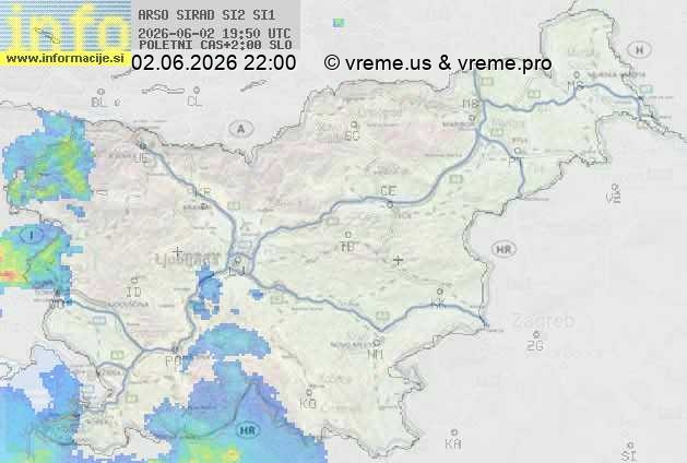 Radarska karta padavin