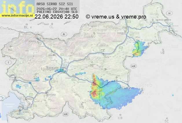 Radarska karta padavin