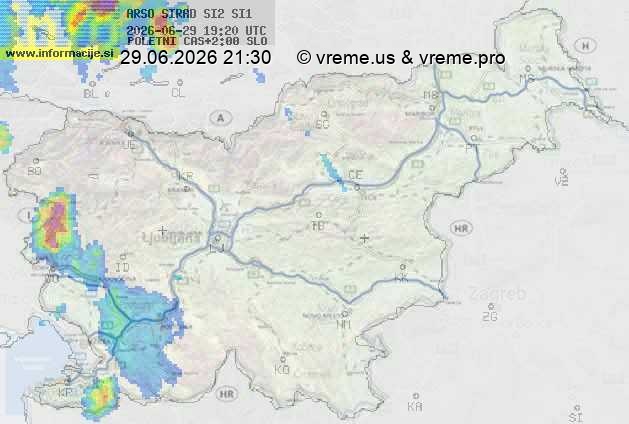 Radarska karta padavin
