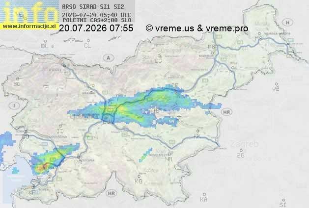 Radarska karta padavin