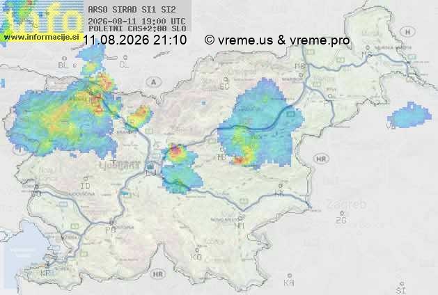 Radarska karta padavin