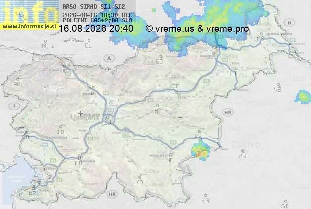 Radarska karta padavin