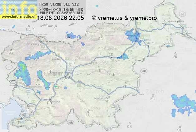 Radarska karta padavin