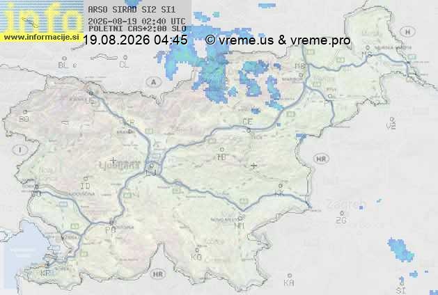Radarska karta padavin