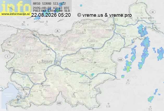 Radarska karta padavin