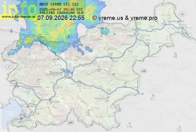 Radarska karta padavin