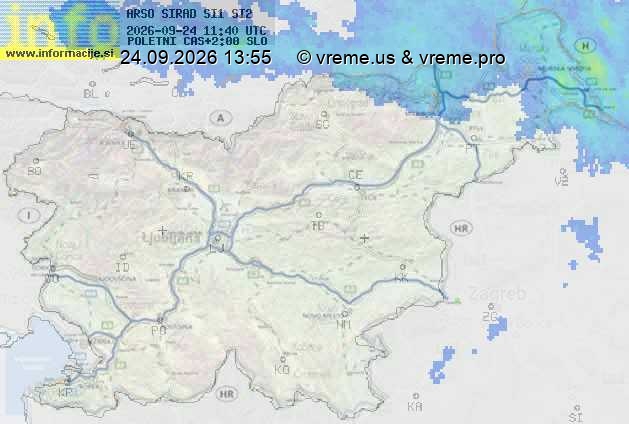 Radarska karta padavin