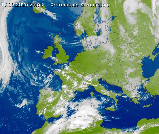 Oblačnost Evropa