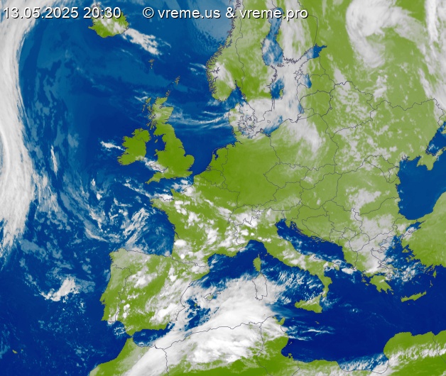 Oblačnost Evropa