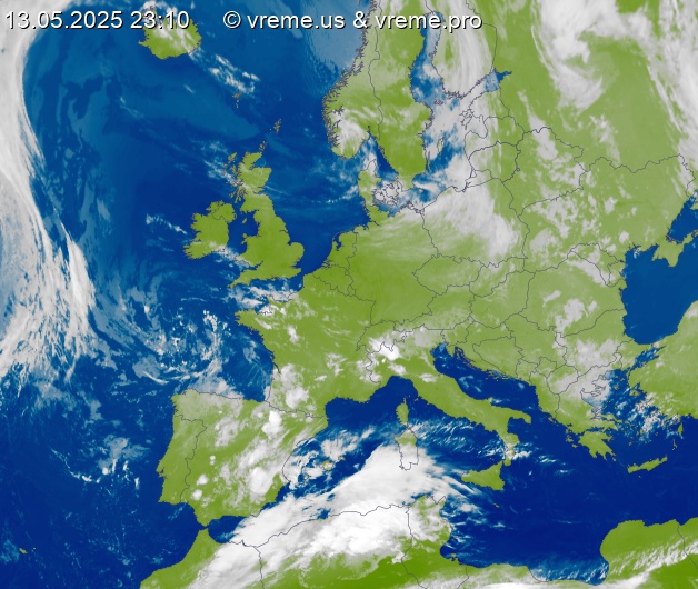 Oblačnost Evropa