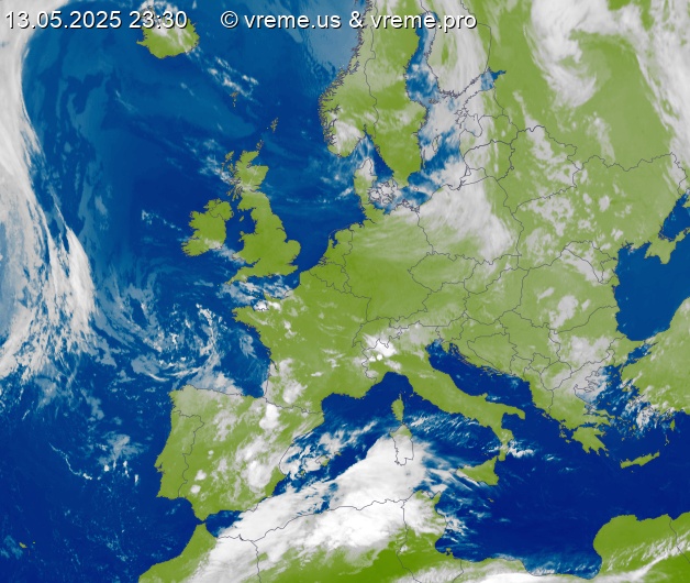 Oblačnost Evropa