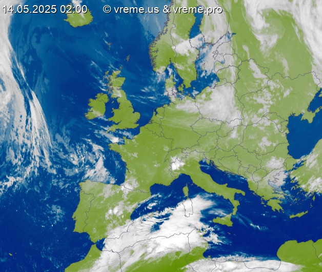 Oblačnost Evropa