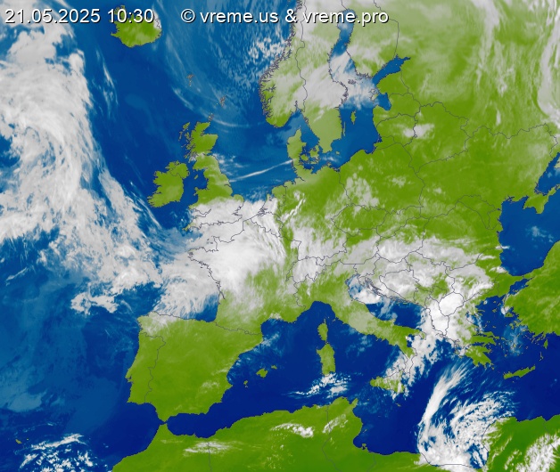 Oblačnost Evropa