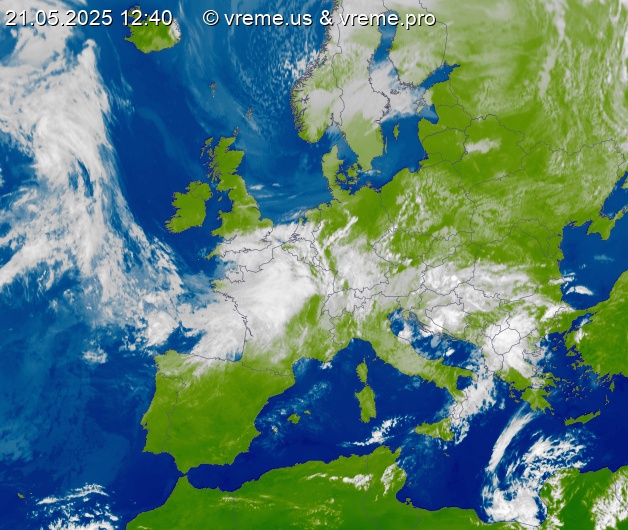 Oblačnost Evropa