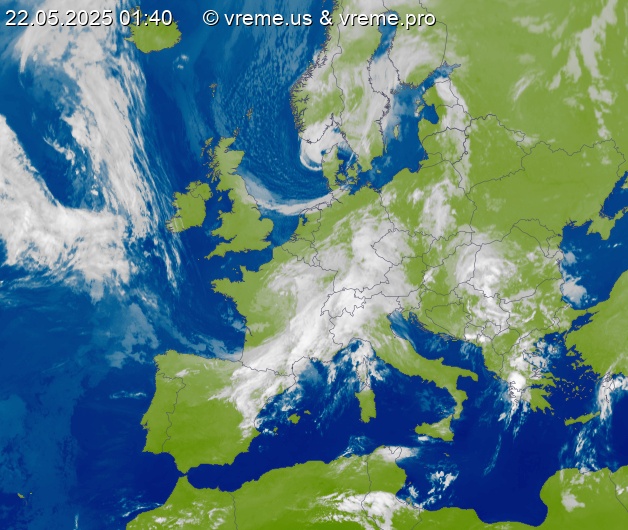 Oblačnost Evropa