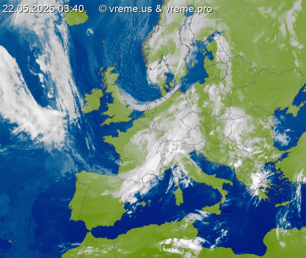 Oblačnost Evropa