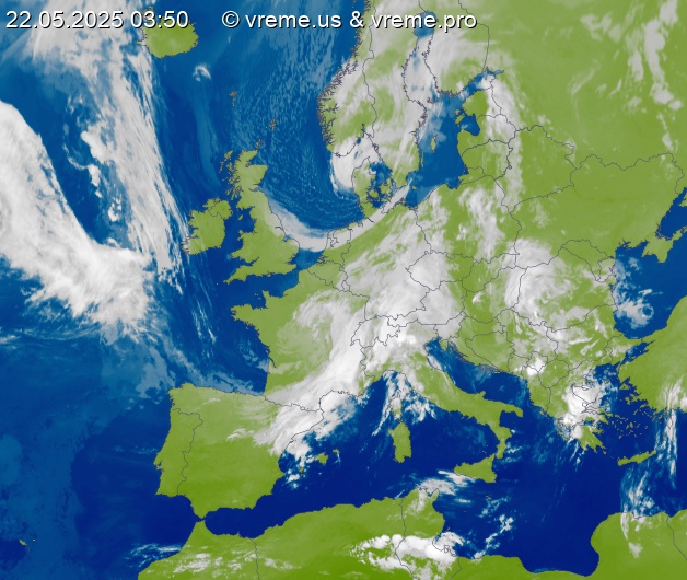 Oblačnost Evropa