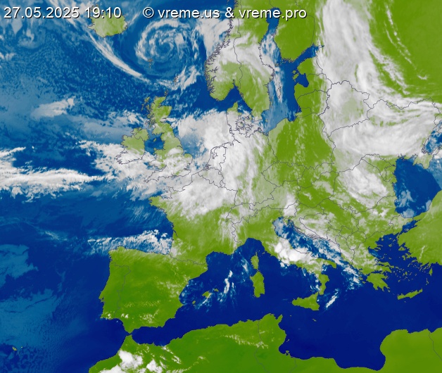 Oblačnost Evropa