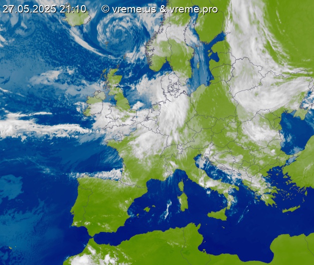 Oblačnost Evropa
