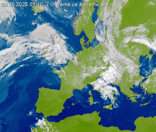 Oblačnost Evropa