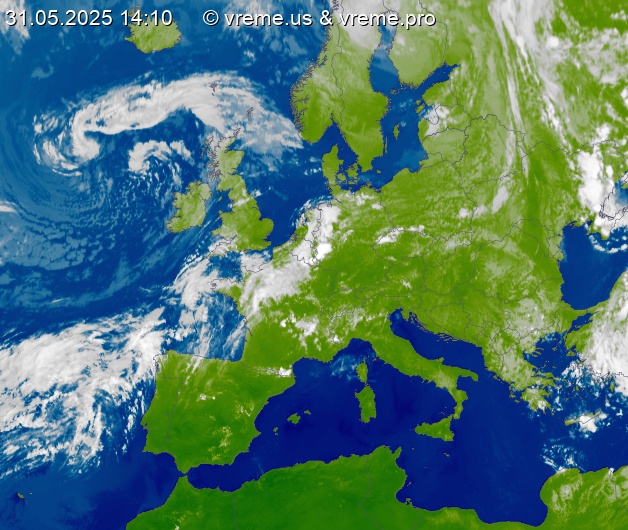 Oblačnost Evropa