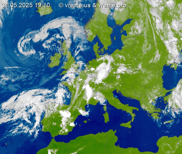 Oblačnost Evropa