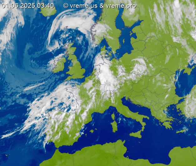 Oblačnost Evropa