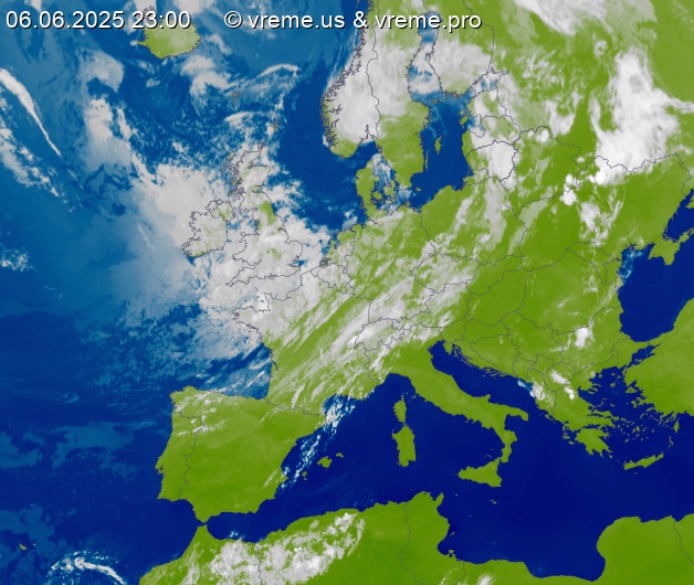 Oblačnost Evropa
